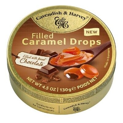 Picture of C&H CARAMEL DROPS FILL CHOCOLATE 130GR